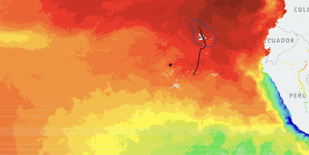 Sea Surface Temperature — March 2022, Eastern Tropical Pacific