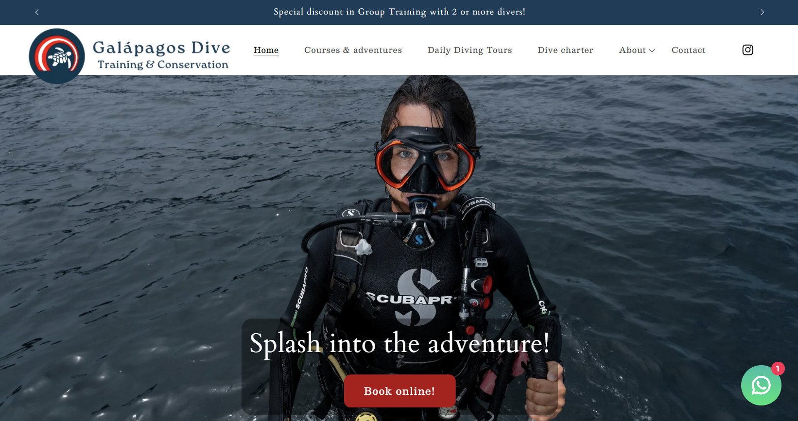 Galápagos Dive Training website — PADI scuba courses in Puerto Ayora